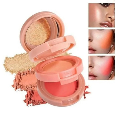 Yuency Professional HD Baked Blusher Powder And Highlighter Eyeshadow Palette Highlighter(Multicolor)
