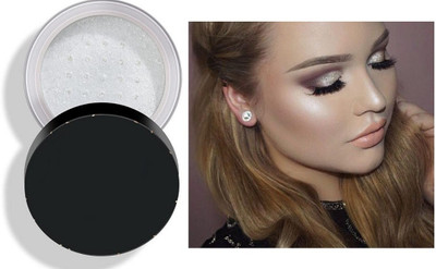 Emijun Highlighter, Diamond Loose Highlighter, Pigment, Powder Highlighter,  Highlighter(silver)