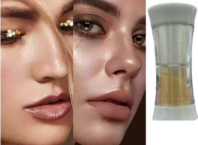 GABBU 2 IN 1 Face & Body Shimmer  Highlighter(GOLD, SILVER)