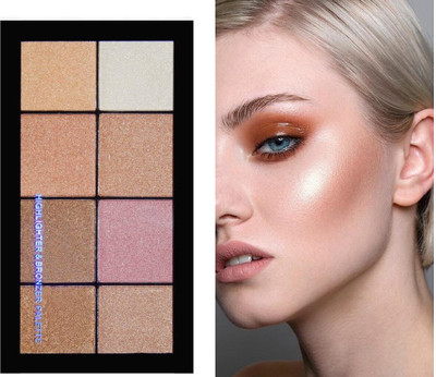 ADJD Best Dust Shimmery Shiny Face Makeup  Highlighter(Multicolor)