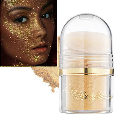 GULGLOW99 Shimmery Effect Glitter Body & Face  Highlighter(GOLDEN)