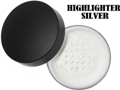 JANOST New Glitter Illuminator Shimmery Finish Shiny Silver  Highlighter(Silver)