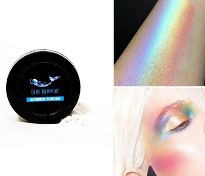 BLUEMERMAID FACE COLOR CHANGING HIGHLIGHTER POWDER BLUE COLOUR Highlighter(BLUE)