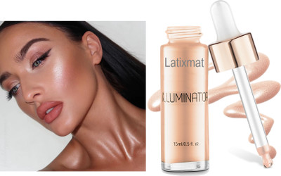 Latixmat Illuminating Highlighter Liquid Highlighter For Rose gold Face Makeup Highlighter(Rose gold)
