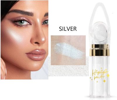 Sheny Shine Waterproof Face And Body Highlighter 3D glow shine Highlighter(silver)