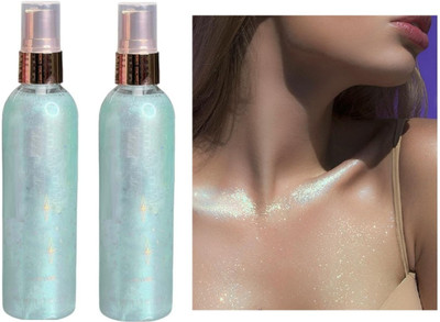 GFSU - GO FOR SOMETHING UNIQUE Body Glitter Spray, Moisturizing Liquid  Highlighter(BLUE)