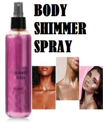 Luipui PINK COLOR BODY SHIMMER BODY SPRAY PACK OF 1 110ML Highlighter(PINK)