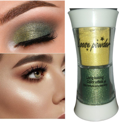 ADJD GREEN & GOLD MULTI COLOR HIGHLIGHTER AND EYE SHADOW HIGHLIGHTER Highlighter(green&gold)