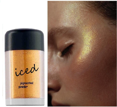 THTC Perfect Quality Shiny Glow Makeup Highlighter For Face and Body Highlighter(Gold)