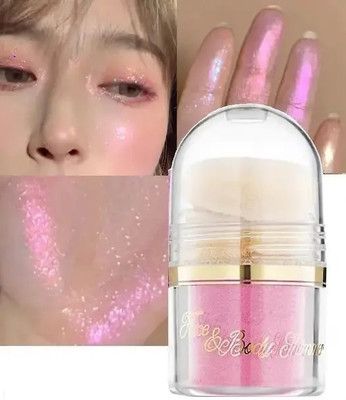 GABBU Eyeshadow And Nail Art Pigment Powder Long-Lasting Makeup Powder Highlighter(Pink)