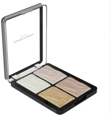 DARYUE 4 Shade Illuminating Glow Brick Highlighter Palette Blusher Highlighter(Multicolor)