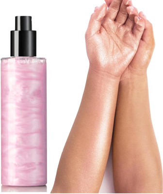 Yuency Body Shimmer Spray for Soft Illuminating Glitter & Oil-Free  Highlighter(PINK)
