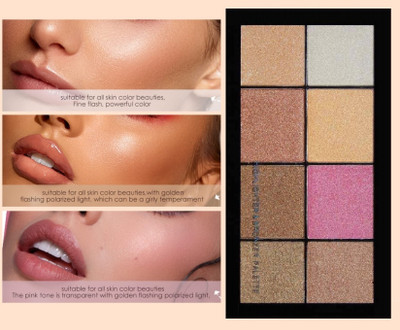 THTC Super Pigmented Highlighter & Bronzer Palette 02 Highlighter(Shade-02)