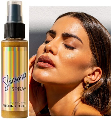 GFSU - GO FOR SOMETHING UNIQUE Korean Face And Body Highlighter Shimmer Spray For Women And Man Highlighter(GOLDEN)