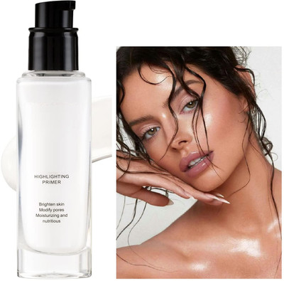 luzimaisa Makeup Base Highlighting Primer - Hydrating and Illuminating Highlighter Primer Highlighter(GOLDEN TINT)