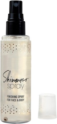 GABBU Long-Lasting Body Shimmer Spray Silver Glitter for Makeup Highlighter(silver)