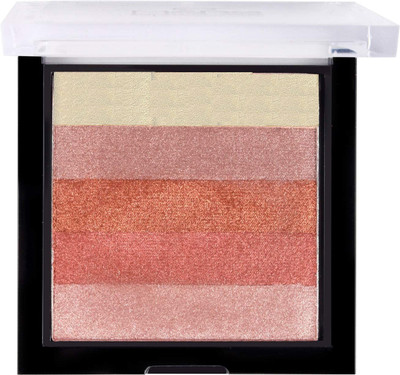 Facejewel Highlighter Shimmer & Blusher Palette for Face Makeup Highlighter(Shade-04)