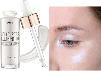 GABBU For Eyes & Face Makeup | Shimmery Effect  Highlighter(silver)