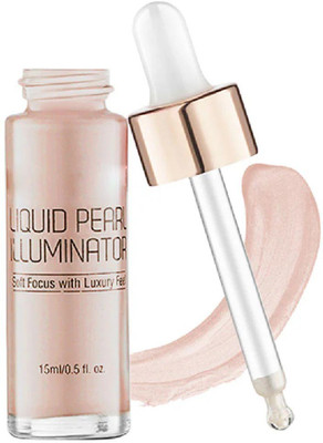 GFSU - GO FOR SOMETHING UNIQUE Illuminator Liquid Pearl 3D Facial Highlighter Water & Smudge-Proof Highlighter(Rose Gold)