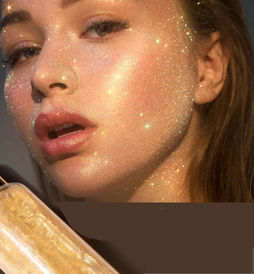 Emijun Highlighter Smooth Shimmer Glow Body Bronzer Smoky Spray  Highlighter(gold)