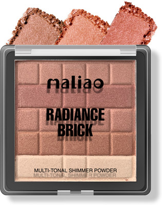 maliao Radiance Brick Highlighter Shimmer Powder Highlighter(Multicolor)