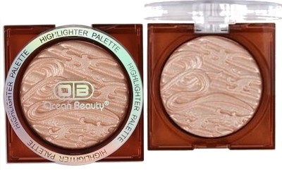 OCEAN BEAUTY Professional HD Makeup Bronze Highlighter Palette For Face & Body Girls & Women Highlighter(Bronze)