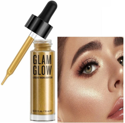 Yuency Drop & Glow Liquid Highlighter For Face Makeup Illuminating  Highlighter(gold)