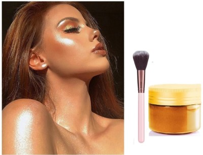 Jiwoo Ultra Shimmer Smooth gold Highlighter For Women Highlighte Highlighter(gold)