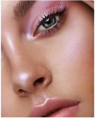 HUZURLU Lightwet Base Light Reflecting liquid Highlighter Pink Beam Primer Highlighter(pink)
