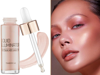 luzimaisa Drop & Glow Copper Liquid Highlighter For Face Makeup(Manhattan)