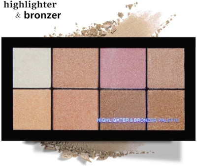 THTC HD Highlighter & Bronzer Palette 002 Highlighter(Multicolor)