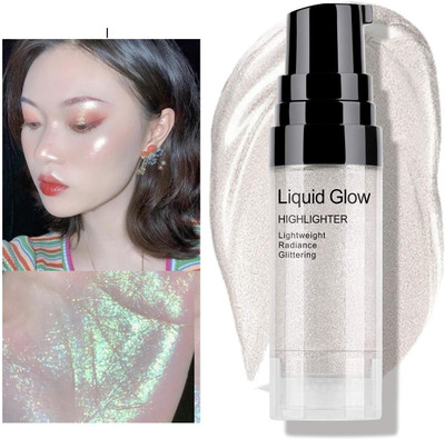 WOONGMI Korean Face Glow Shimmer Liquid Highlighter Waterproof Glitter Highlighter(SILVER)