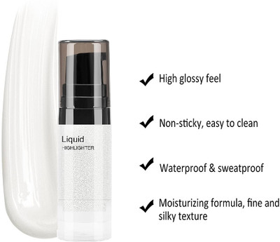 HUZURLU SHIMMER SHINE HIGHLIGHTER FOR ALL SKIN Highlighter(white)