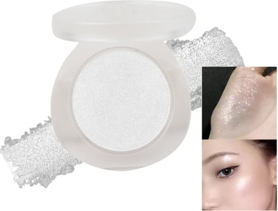 HUZURLU high pigmentation allows you to achieve a perfect and illuminated makeup Highlighter(SILVER)