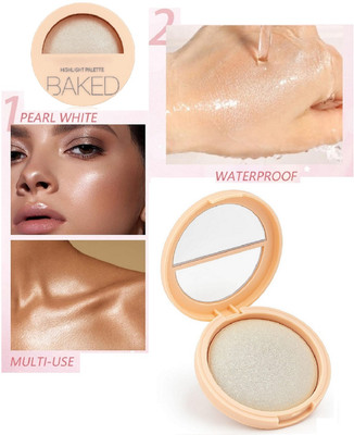 nuvya Cheek and Brow Highlighter for Subtle Glow S2 Highlighter(Silver)