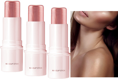 ADJD ComboHighlighter Stick Face for Cheeks Eyes and Lips Highlighter Stick Rose gold Highlighter(Rose gold)