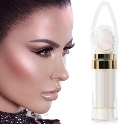 HUZURLU Highlighter Face And Body Glow Powde Highlighter(SILVER)