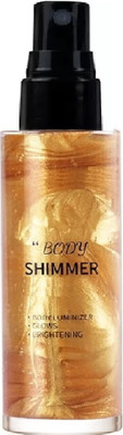 AFARAXIA LIQUID SHINY & SHIMMERY SPRAY BODY AND FACE HIGHLIGHTER Highlighter(Gold)