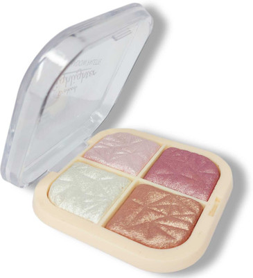 WECHARMERZ 4 Colour Magic Blossom Eyeshadow Palette Highlighter(Shade-1)