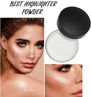 USBK Shimmer Highlighter Powder Make Up Face Brighten Skin  Highlighter(WHITE)