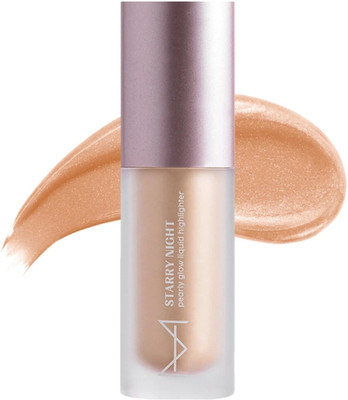 HOUSE OF MAKEUP Starry Night Pearly-Glow Liquid Highlighter - Medium Skin Tone Highlighter(Nebula)