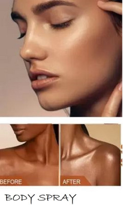 Luipui SHIMMER SHINY & LIQUID SPRY BODY HIGHLIGHTER PACK OF 1 110ML Highlighter(golden)