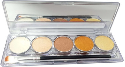 THTC 5 Color Highlighter Waterproof And Long Lasting Palette Highlighter(multi color)
