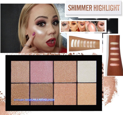 tanvi27 Best Bronzer and blush illuminated look Lumi Glow Highlighter Palette Highlighter(MULTI COLOR)