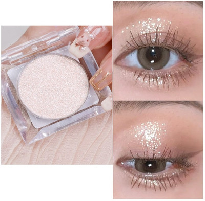 WOONGMI Best Highlighter Palette Makeup Iluminador - Glow Bronzer Powder Kit With Mirror Highlighter(White)