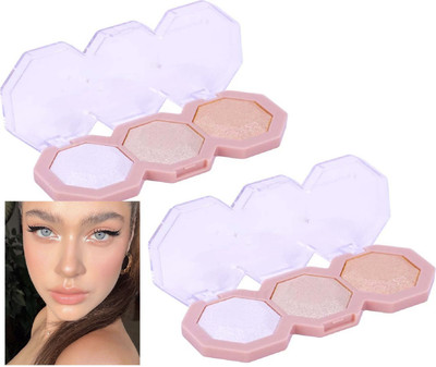 Latixmat Long Lasting Highlighter Glow Shimmer Shiny  Highlighter(Multicolor)