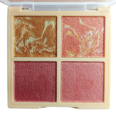 WECHARMERZ Glow 4 Colors Highlighter & Eyeshadow Palette Highlighter(Multicolor)