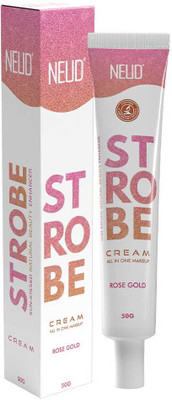 NEUD Strobe Cream Rose Gold with Cocoa Butter & Hyaluronic Acid, All-in-One 50g Highlighter(Rose Gold)