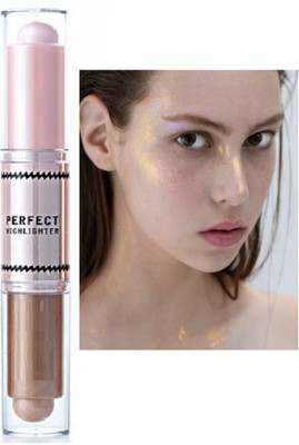 DARVING Illuminating Highlighter Crayon Stick  Highlighter(gold, peach)