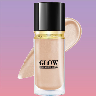 Sheny oil control Smudge-proof Liquid Highlighter use for face (pack of-1) Highlighter(Metalic Gold)